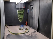 Inside of Portable Blast Room
