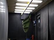 Part Hanging in Blast Room